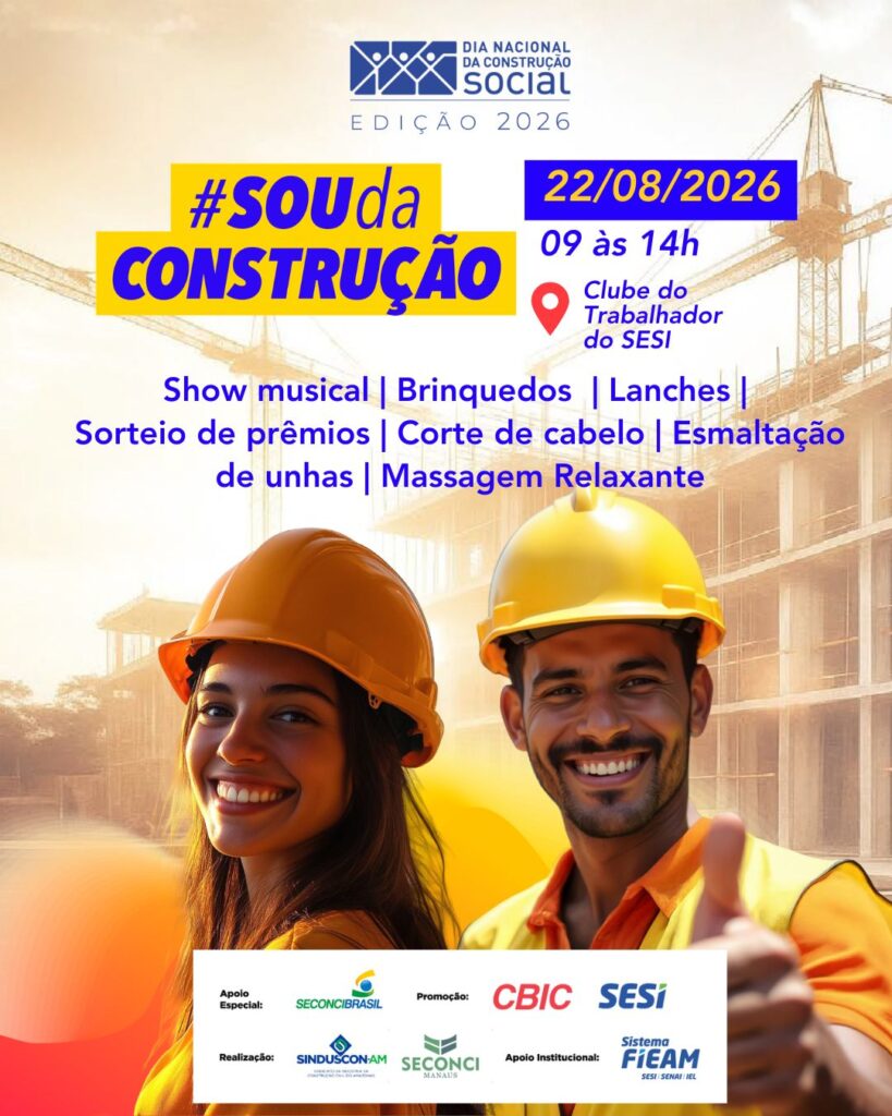 A programação acontecerá das 9h às 14h, no Clube do Trabalhador do SESI, localizado na avenida Cosme Ferreira, 7399, São José.